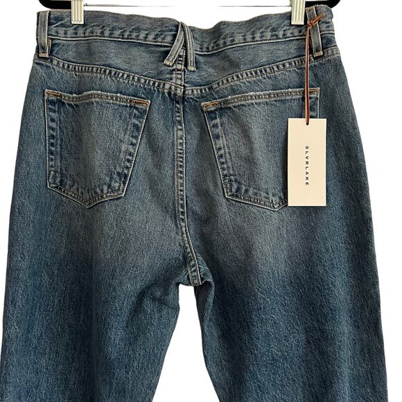 SLVRLAKE Distressed Roxy Jeans in After The Storm Wash Size 31 - Picture 11 of 16